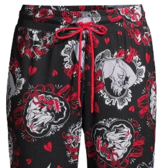 Womens Jogger Pajama Pants Disney Villians Ursula Maleficent Cruella Deville - Picture 7 of 9